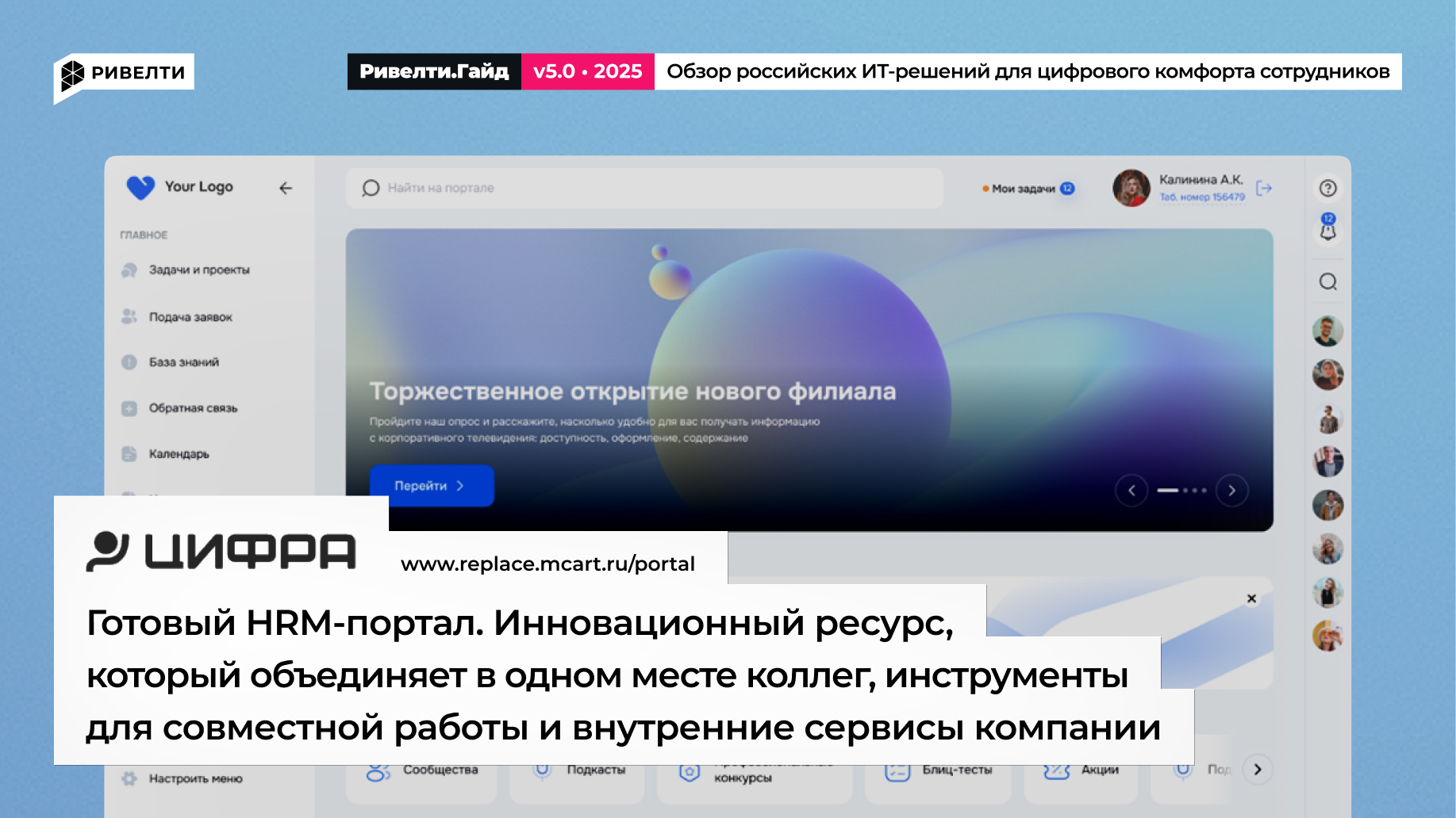 Цифра: готовый HRM-портал