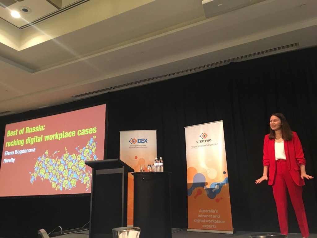 Елена на конференции DEX—2018 в Австралии